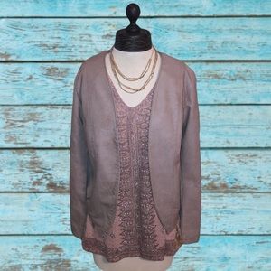 Daytrip Taupe Faux Leather Jacket